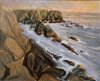 Aiguilles de Port Coton 2019 - Vue du Nord, le soir
Huile 60x73