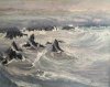 Belle-île-en-Mer, tempête  sur Goulphar 2012 - Huile 65x81- VENDU