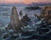 Les Aiguilles de Port Coton 2009 - Belle-Île-en-Mer, Huile 54x65