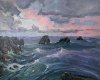 Pen-Hir et les Tas de Pois 2014 - Crozon, Huile 65x81