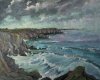 En dir de la Tavelle 2015 - Presqu'Ìle de Crozon, Huile 50x61
