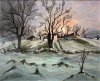 Sur le Crêt, le Lieu 2020 - Huile 68.5x83.5
