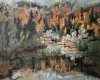 L'Orbe au Carroz 2009 - Jura, Huile 60x73
