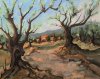 Vieux oliviers près de Beaumes-de-Venise 2018 - Huile 60x73