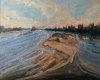 La loire à Pouilly s/L 2007 - Huile 60x73