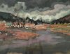 L'orbe à Praz-Rodet II 2005 - Jura, Gouache 49x63