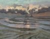 Des Falaises de Champeaux 2006 - La Baie du Mt-St-Michel, Gouache 49x63